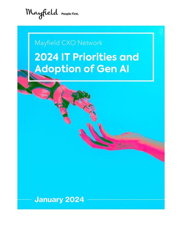 2024 IT Priorities and Adoption of Gen AI - Page 1